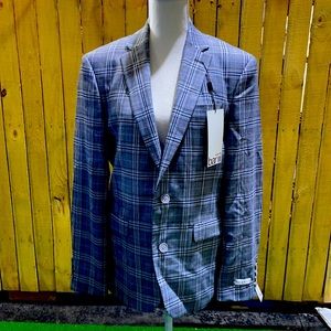 Blue/grey bar III blazer